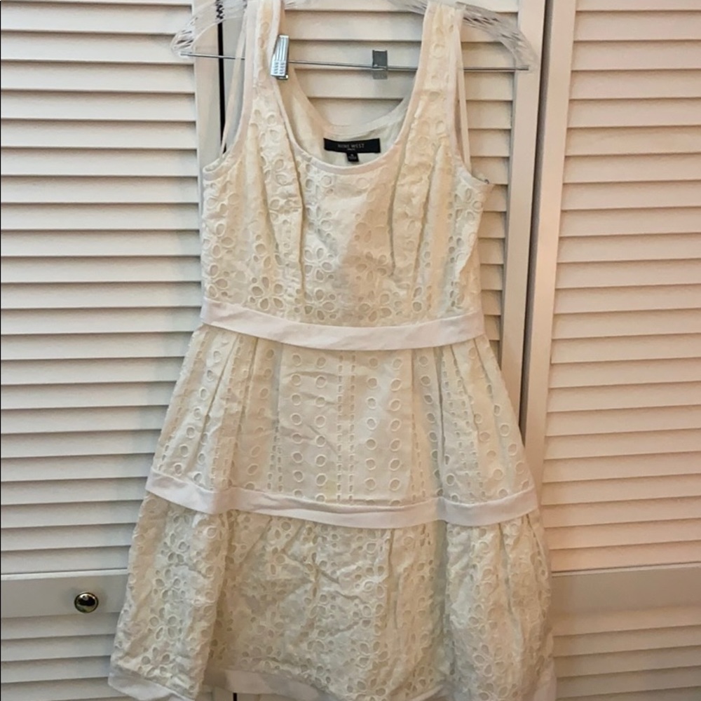 White Nine West Dress